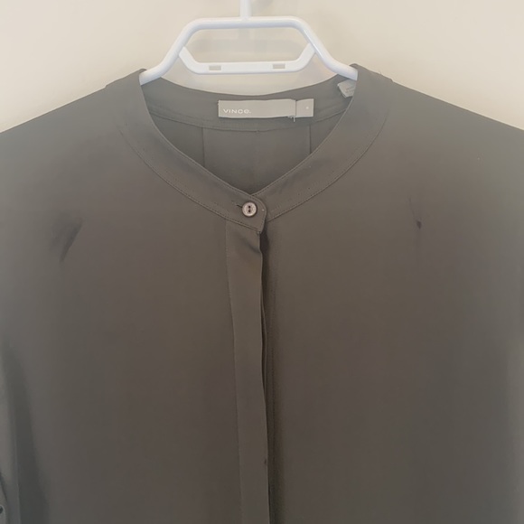 Vince Silk Button Down Shirt - Picture 7 of 12